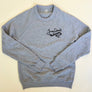 Kanibal & Co. gray raglan crewneck sweatshirt with Jersey Devil graphic on chest