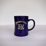 Kanibal Co. Jersey City mug in dark purple with yellow text saying Its a nice place