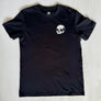 Kanibal & Co. black devour what you love shirt with small white skull graphic on chest