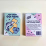 New Jersey Go Fish game by Jersey Collective featuring illustrated game box front and back with state and fish design