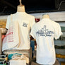 Kanibal Co Nice Place Jersey City shirt white with front pocket and city skyline on back