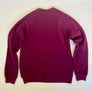 Kanibal & Co. Summit New Jersey sweatshirt in solid dark purple shown from the back with long sleeves