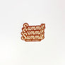 Kanibal & Co. Summit NJ sticker with retro layered design in warm brown and cream colors