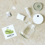Farm Steady Brooklyn Brew Shop DIY pickle kit with glass jar, lid, airlock, tea bag, and seasoning packet