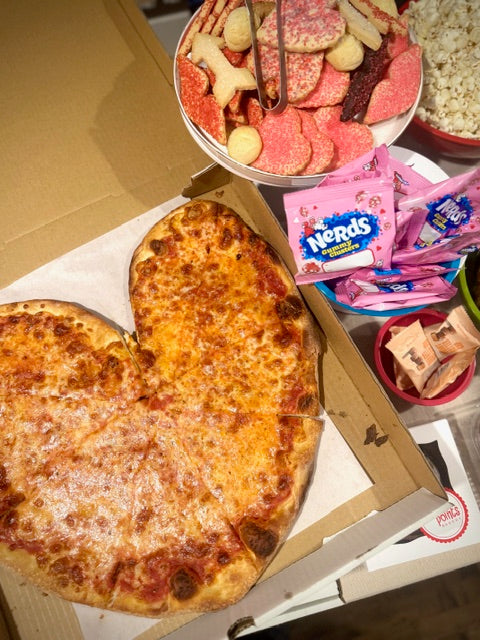 heart shaped pizza