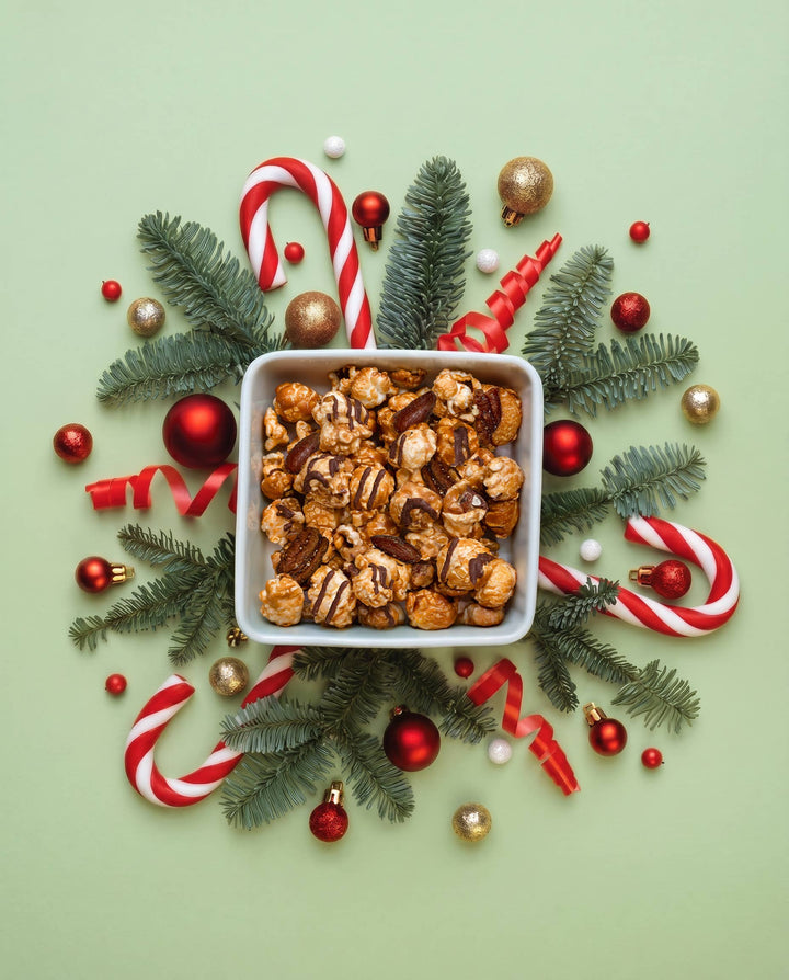 Holiday Popcorn: Reindeer Crunch Cylinder