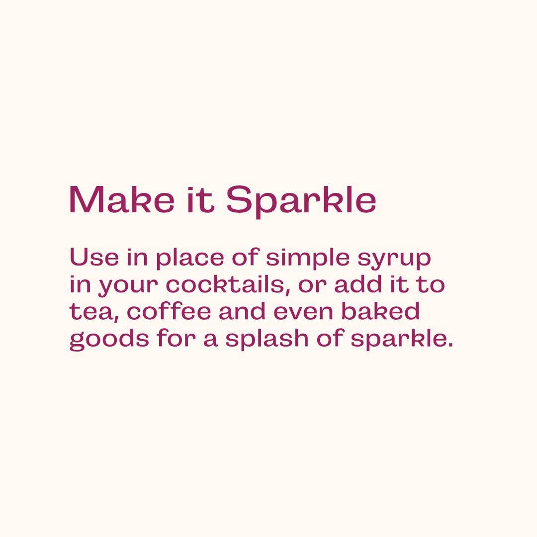Glitter Simple Syrup: 16 fl oz with Edible Glitter