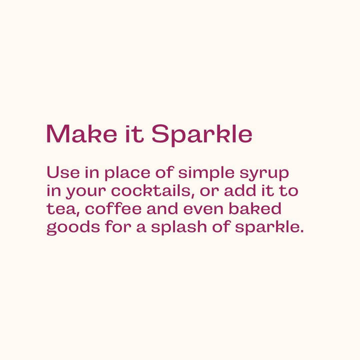 Glitter Simple Syrup: 16 fl oz with Edible Glitter