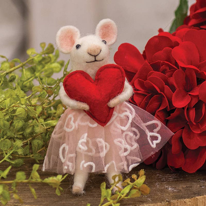Ornament: Heart Mouse w Tutu