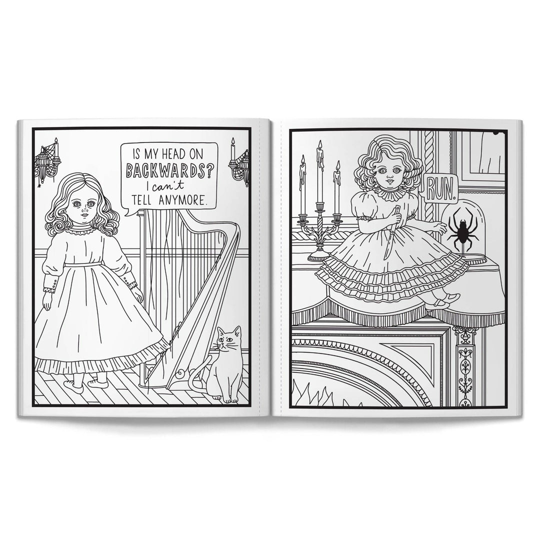 Coloring Book: Haunted Dolls