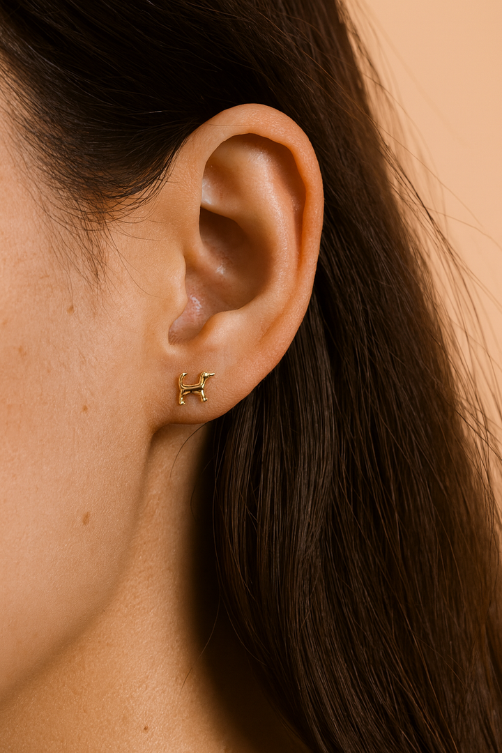 Earrings: Dog Studs