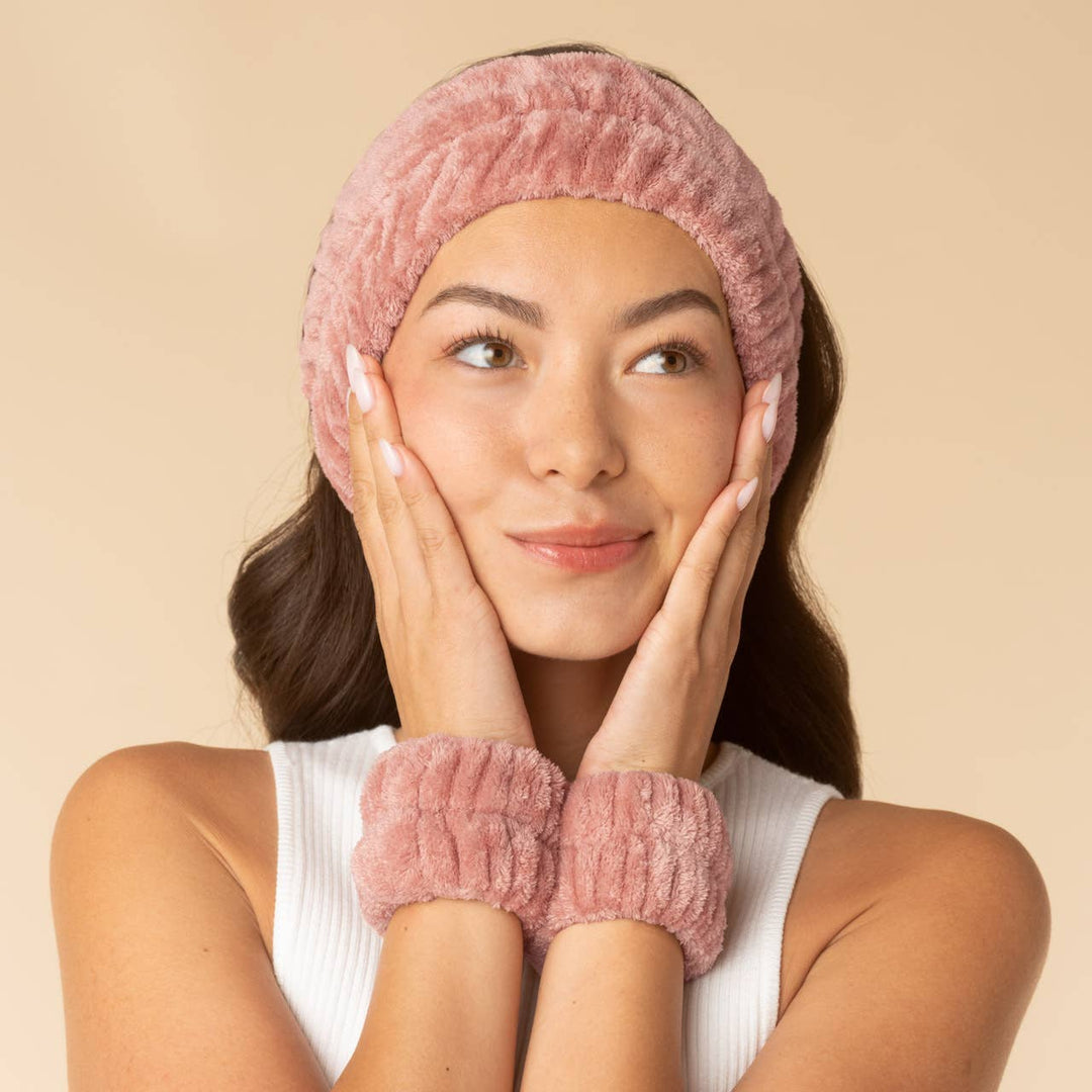 Spa Headband and Wristlets: 3pc Set