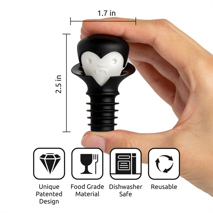 Wine Stopper & Pourer: Count Corkula
