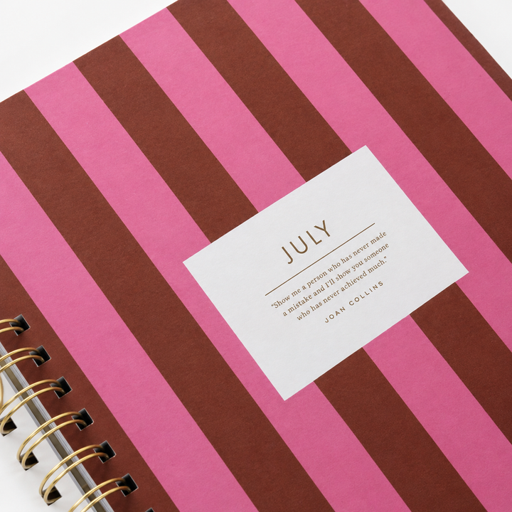 2027 Large Format Planner: Cabana Stripe