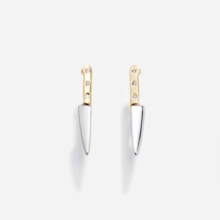 Earrings: Butcher Knife