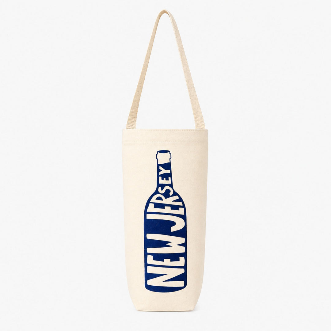 Tote bag with 'New Jersey' design on a white background