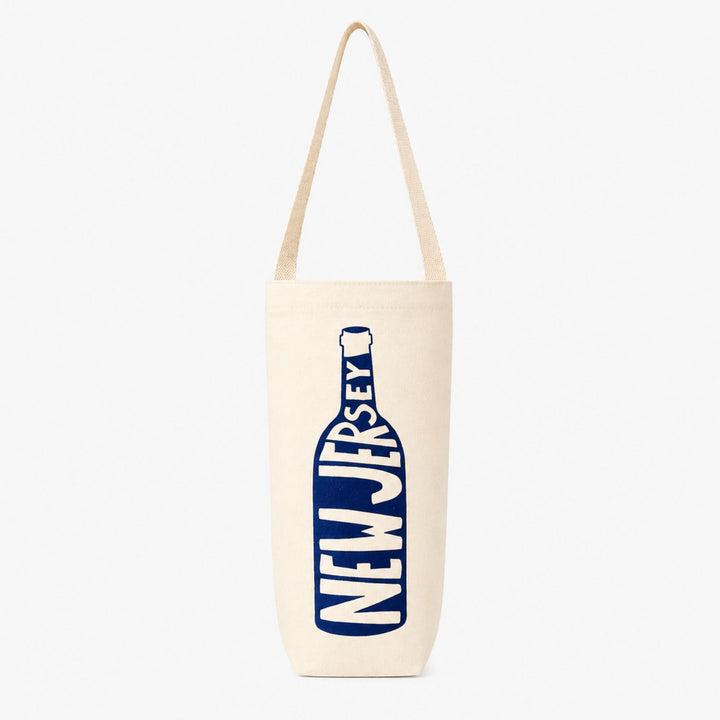 Tote bag with 'New Jersey' design on a white background