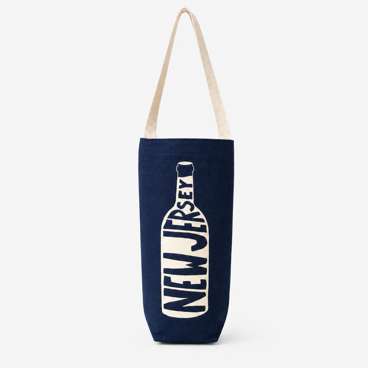 Wine Tote: Denim New Jersey