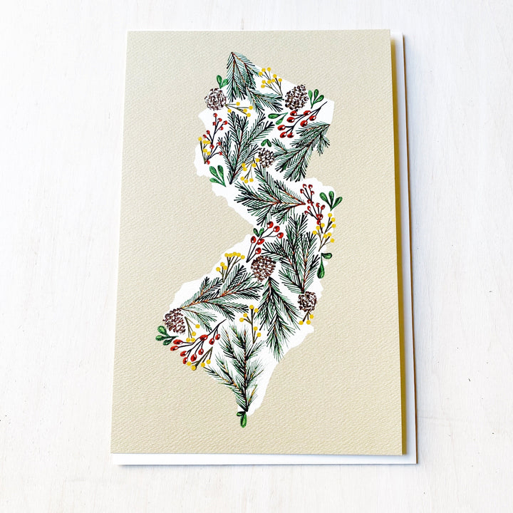 Card/Print: NJ Holiday Floral