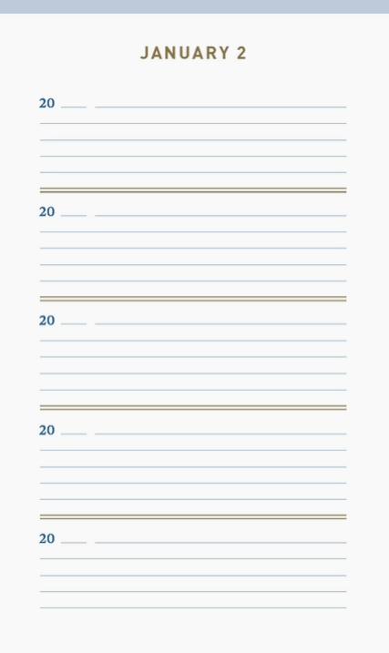 Journal : One Line A Day