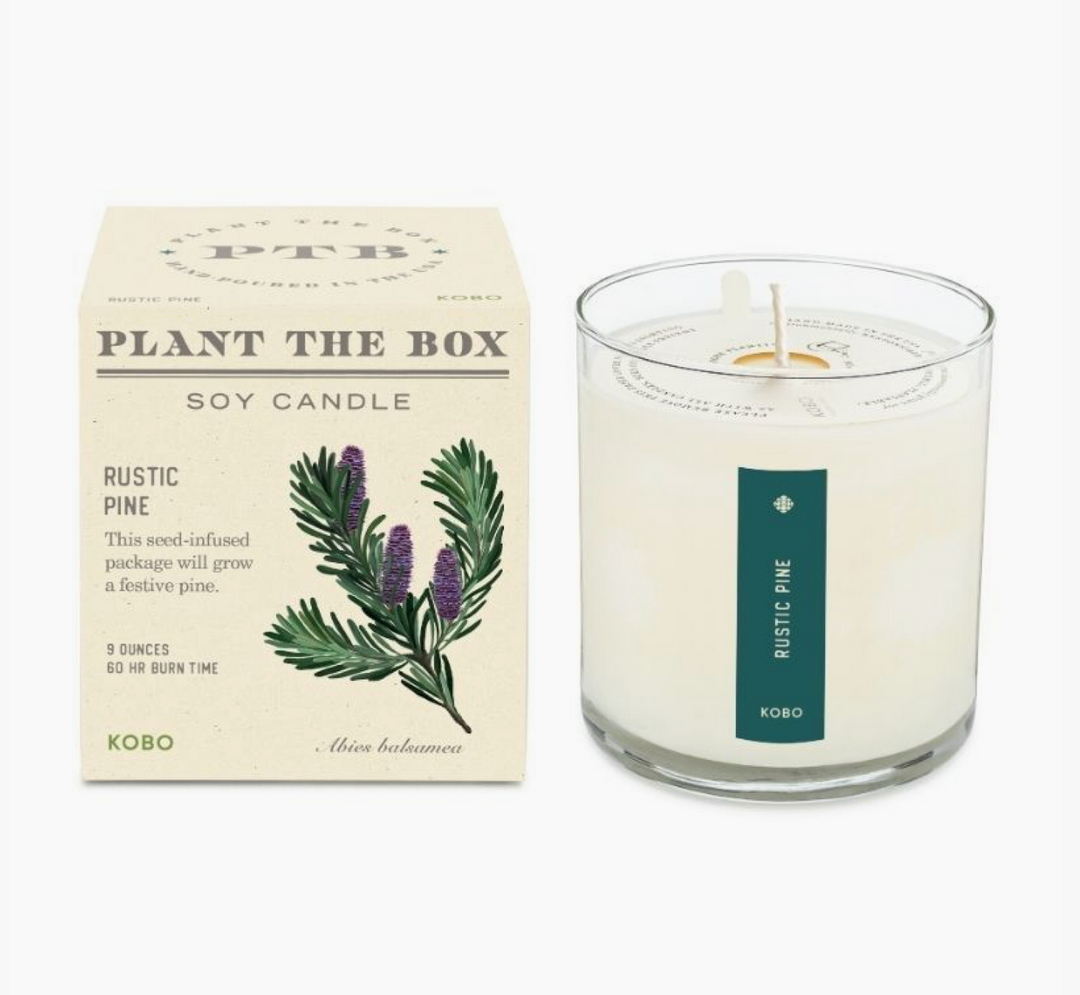Candle: Rustic Pine, Plant the Box Collection