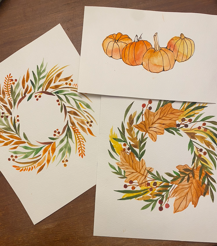 Watercolor Workshop: Pumpkins and Pigments! Sept. 28th at 2 PM in K+CO Summit!