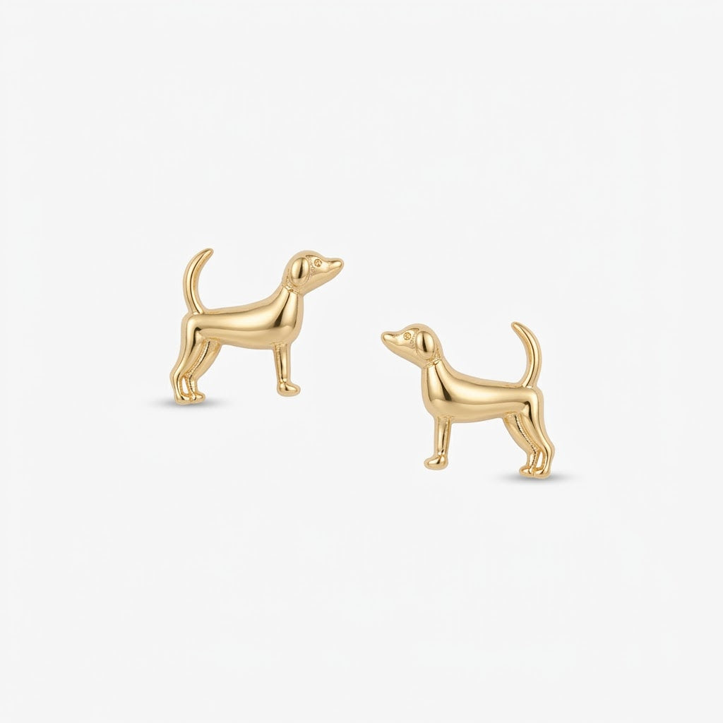Earrings: Dog Studs