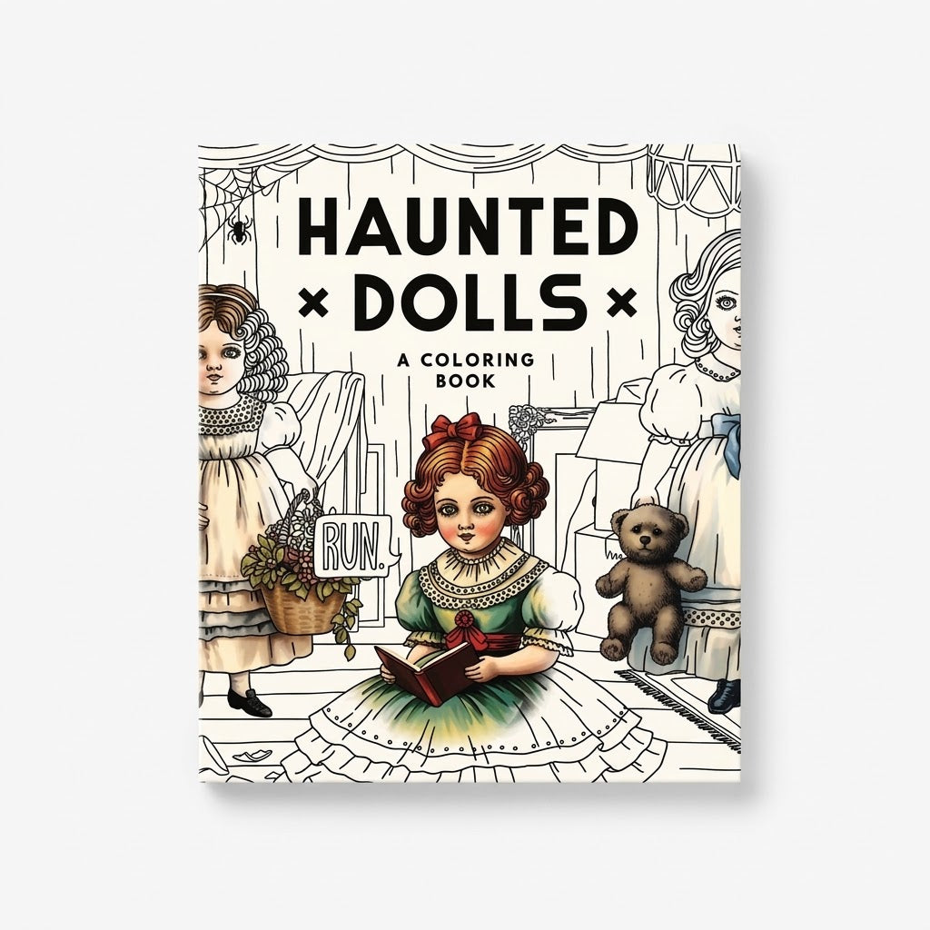 Coloring Book: Haunted Dolls
