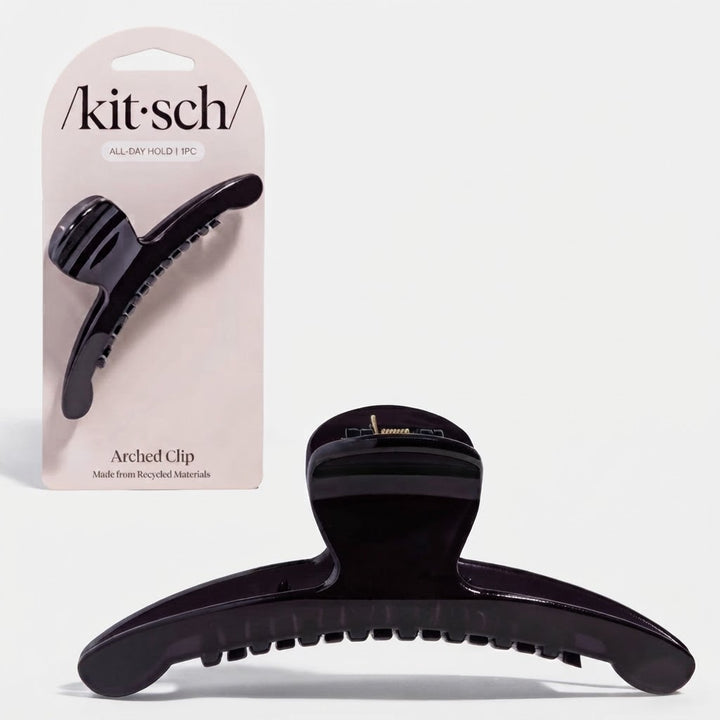 Recycled Plastic Large Arched Clip: Black