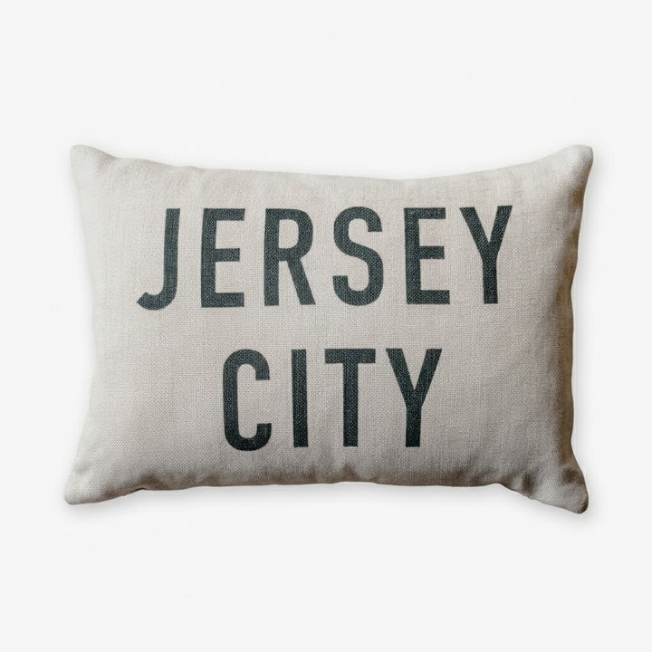 Throw Pillow: Jersey City, 12x18