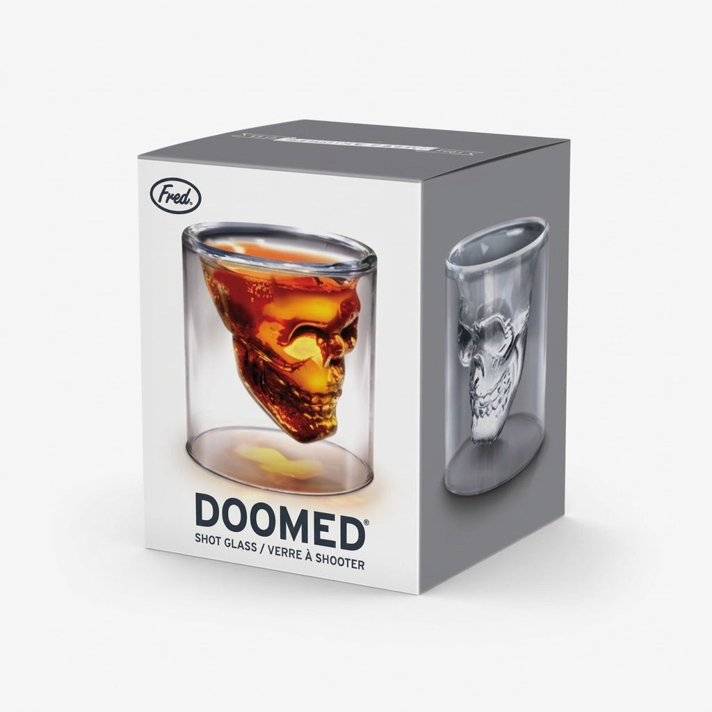 Shot Glass: Doomed Holds 2.5oz