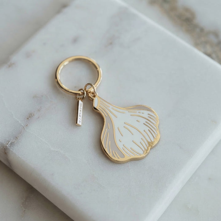 Enamel Keychain: Garlic