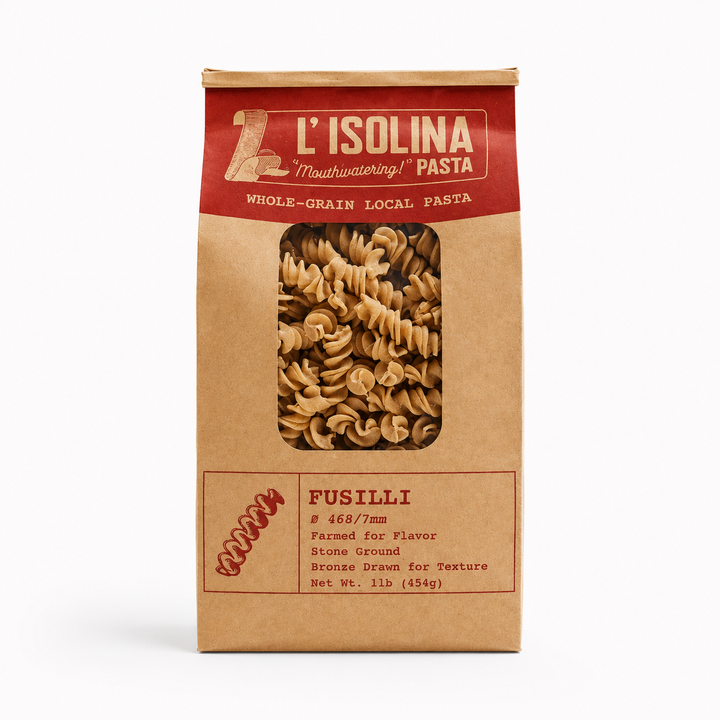 L'isolina Pasta: Whole Grain Fusilli
