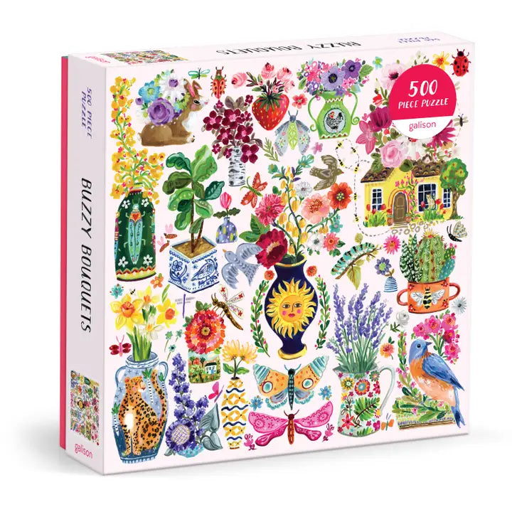 500 Piece Puzzle: Buzzy Bouquets