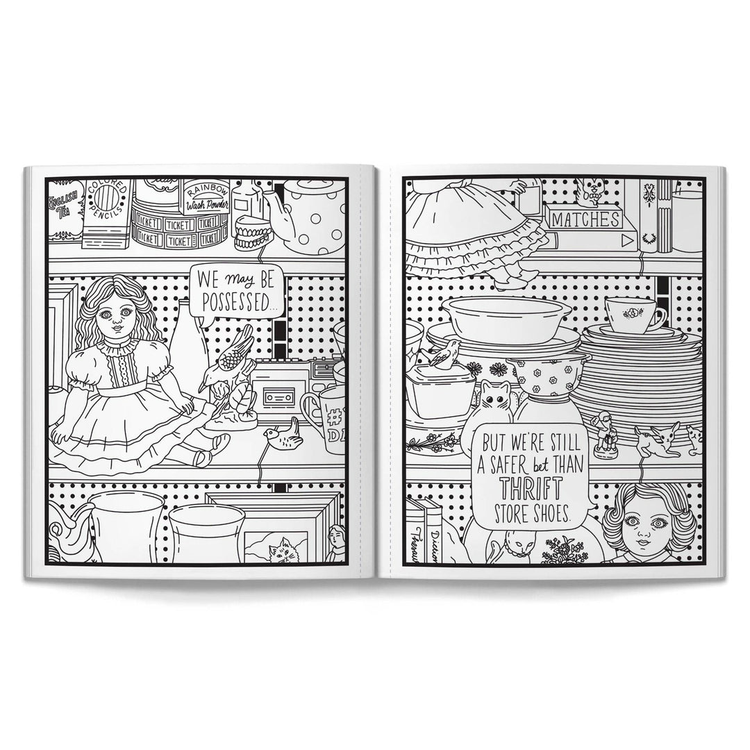 Coloring Book: Haunted Dolls
