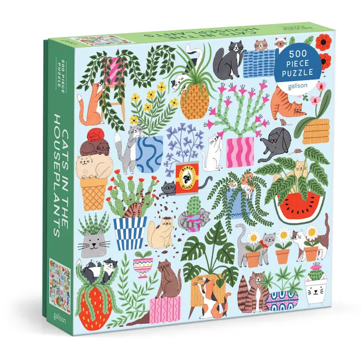 Puzzle: Cats in the Houseplants, 500pc