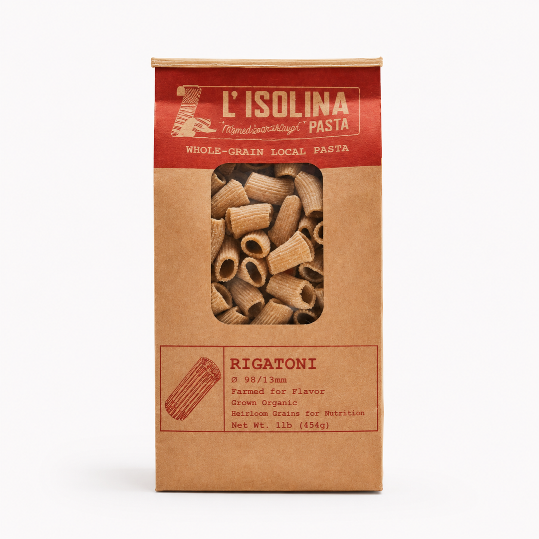 L'isolina Pasta: Whole Grain Rigatoni