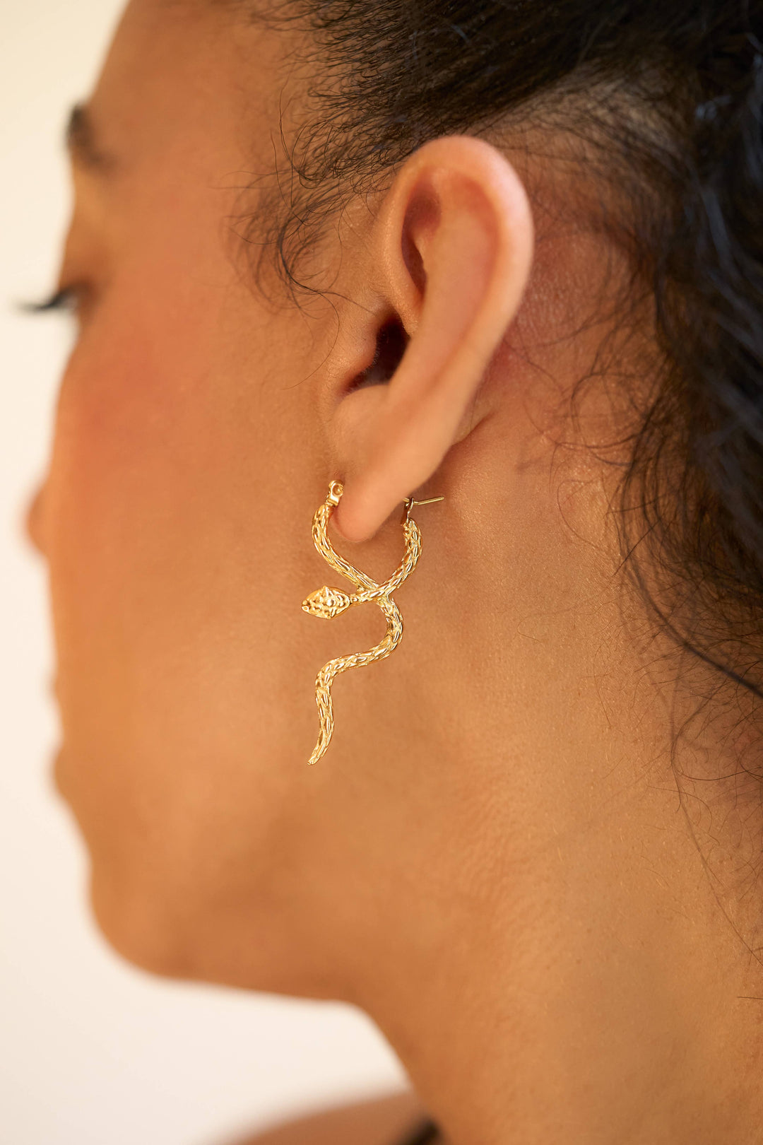 Earrings: Coil Hoops - 18K Gold Plated
