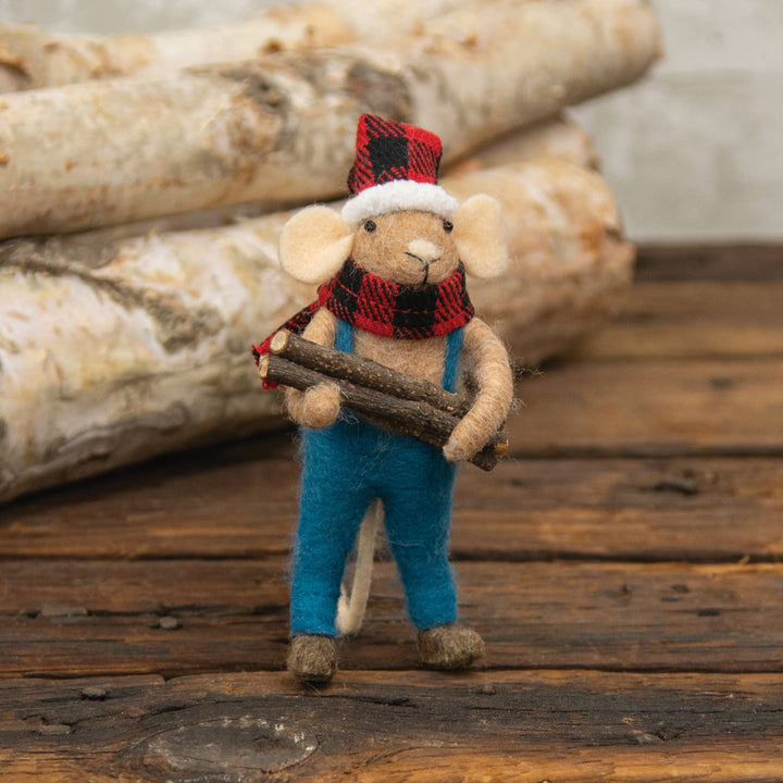 Ornament: Lumberjack Mouse