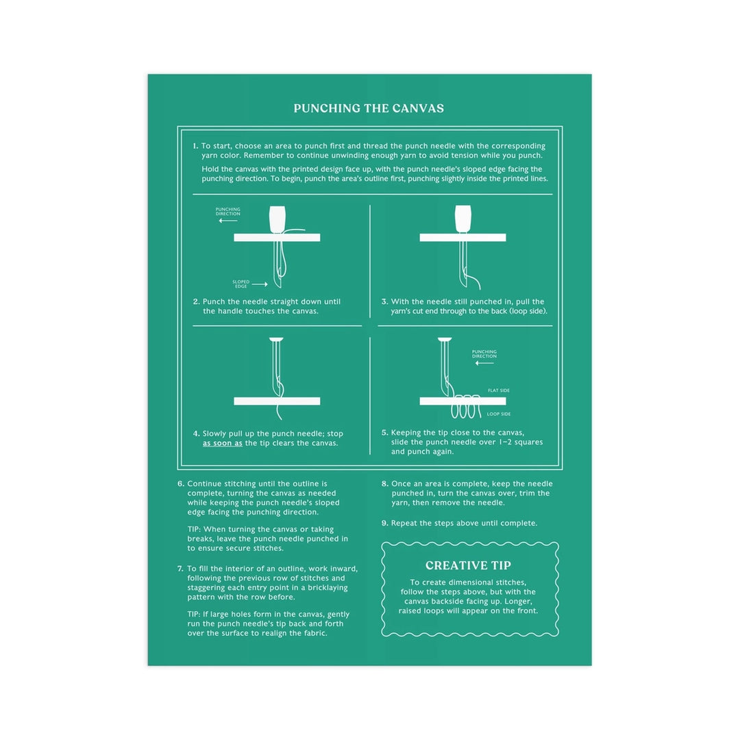 Punch Needle Kit: Blooming Wildflowers