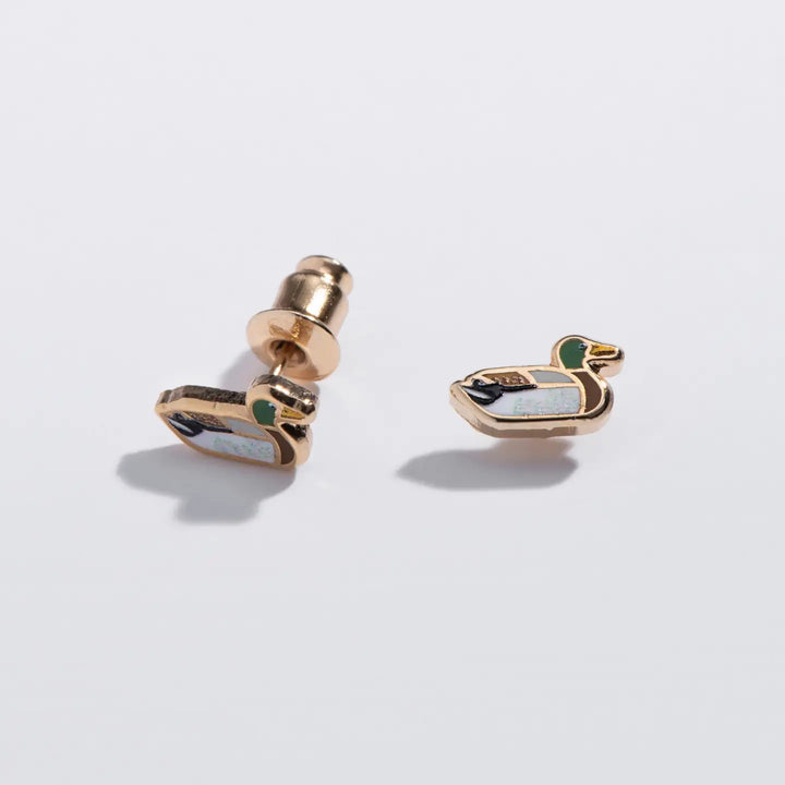Earrings: Duck Studs