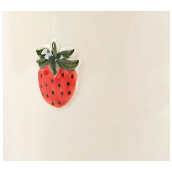 Mug: Strawberry Embossed