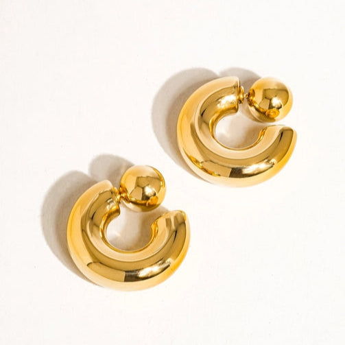 Earrings: Fernanda, 16k GP Non-Tarnish