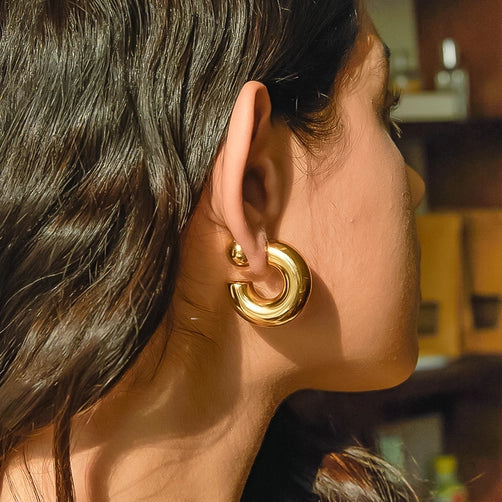 Earrings: Fernanda, 16k GP Non-Tarnish