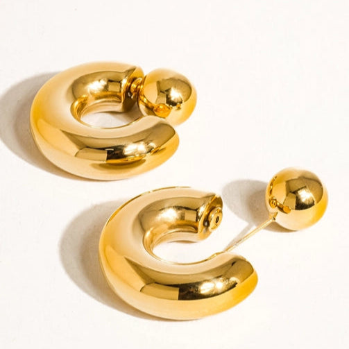 Earrings: Fernanda, 16k GP Non-Tarnish