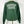 Kanibal & Co. green Garden State sweatshirt with white block lettering on back long sleeves