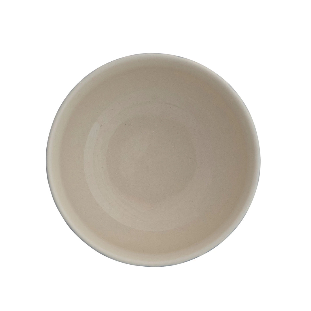 Creative Co-Op hand painted vine bowl in a neutral color, perfect for serving and decor