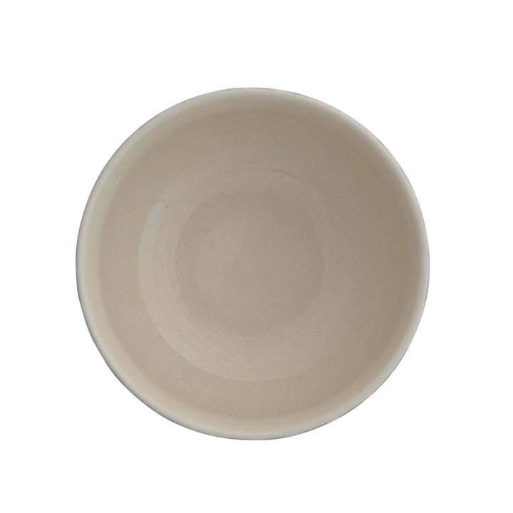 Creative Co-Op hand painted vine bowl in a neutral color, perfect for serving and decor