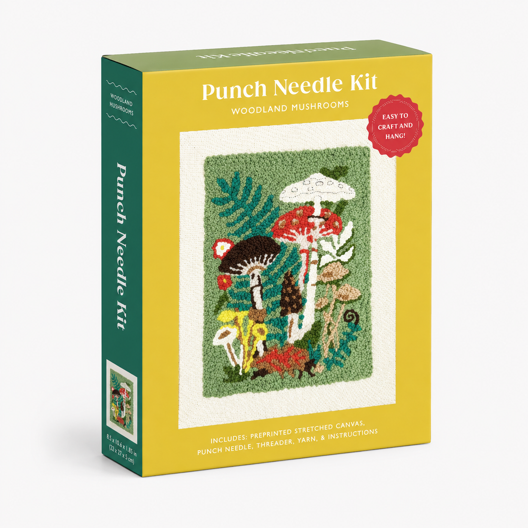 Punch Needle Kit: Woodland Mushrooms