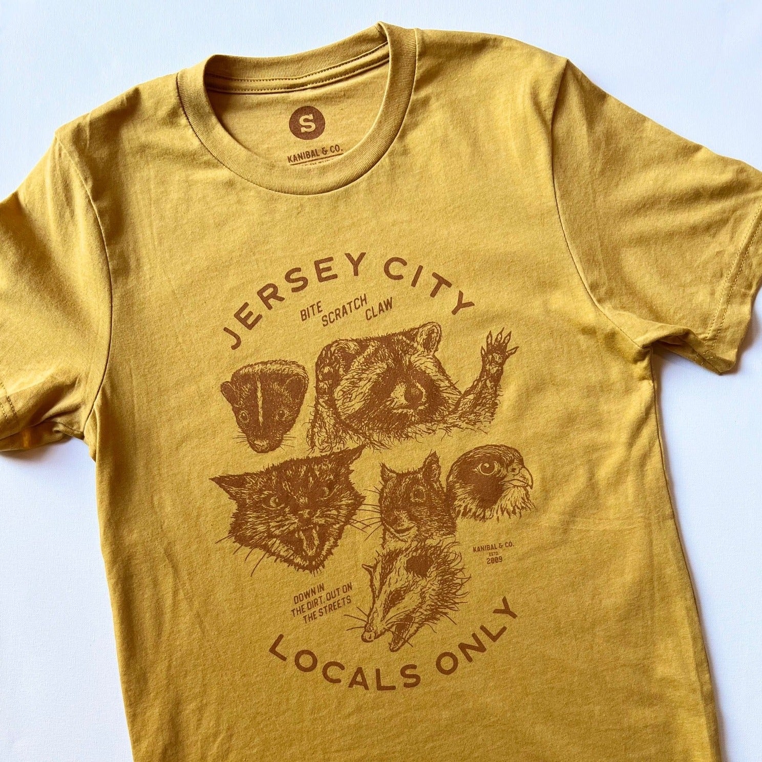 Jersey City Locals Only T-Shirt - Vintage Animal Print Tee